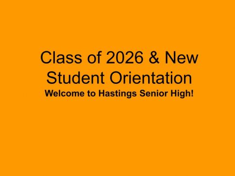New Student Orientation 22-23