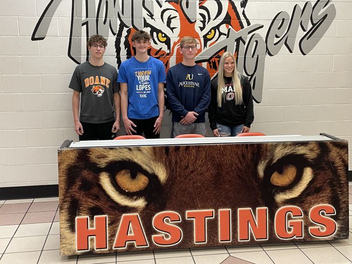 Hastings High School Students Signing their Letters of Intent! image