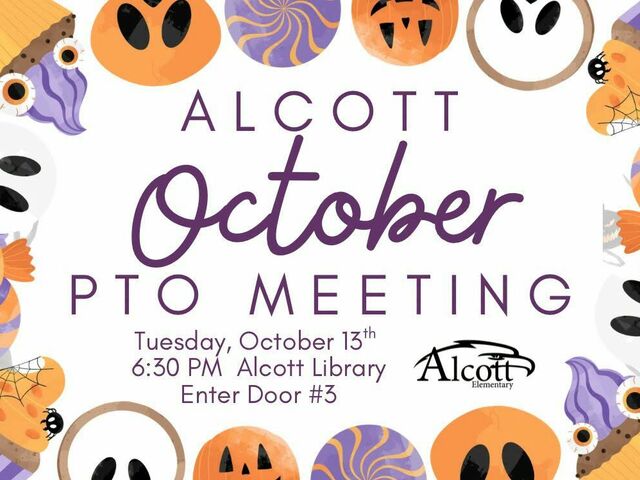 Alcott October PTO Meeting image