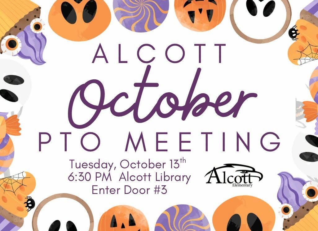 Alcott October PTO Meeting image