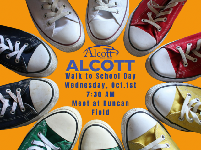 Alcott Walk to School Day-Wed. Oct, 1 image
