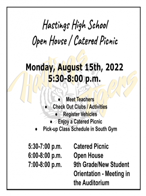HHS 2022 Open House & Catered Picnic