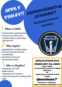 National Honor Society applications image