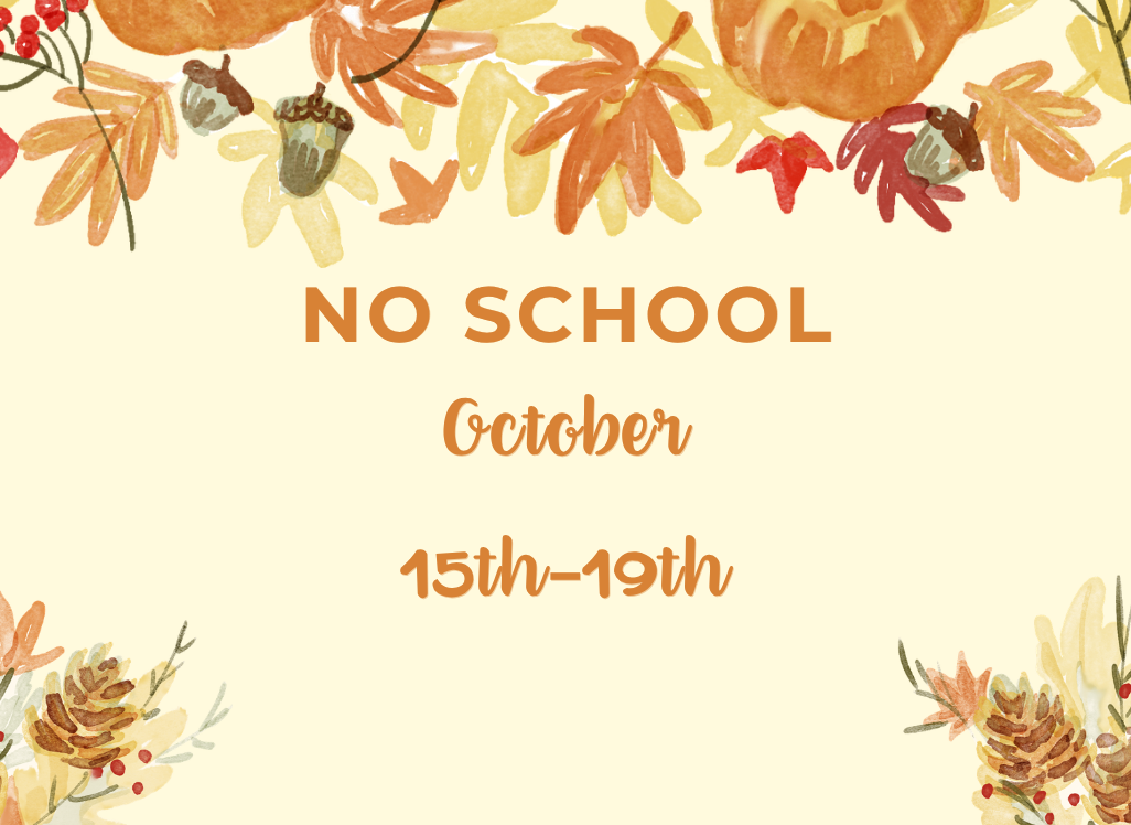 No School October 15-19 image
