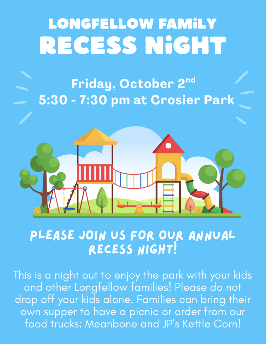 Longfellow Recess Night